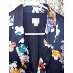 A New Day  floral blazer, womens size Small, navy Photo 1