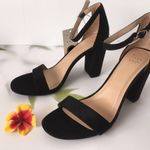 Black Suede Heels, Size 7 Photo 1