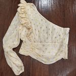 DO+BE One Shoulder Ruffle Polka Dot Top Photo 2