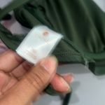 Shade & Shore  Women's Longline Keyhole Underwire Bikini Top 36D Green Photo 3