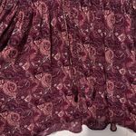 Knox Rose  maroon paisley boho blouse in xs Photo 4