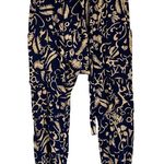 Anthropologie Hei Hei Sirwa Navy And Peach Harem Cargo Pants Size XSmall Photo 1