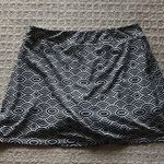 Tranquility Womens Large L Skirt Skort Blue White Pull On Tennis Golf Geometric Photo 6