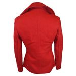 Nine West Red Wool Double Breasted Peacoat 2 Photo 2