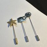 Lot Of 3 Lapel Stick Pins Whale, Flower, Starfish Photo 5