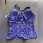 California Waves  Women’s Plus Size 22/24 Purple Bandana Print NWT Photo 3