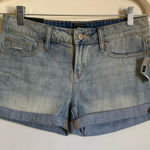 Gap  New Light Wash Distressed Mid Rise Cuffed Denim Shorts #Pk Photo 0