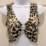 Just Quella  Animal Print Sleeveless Crop Top With O Ring Photo 1