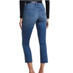 L’Agence Sada High Rise Cropped Slim Jeans Raw Hem Lexington Wash Size 28 NWOT Blue Photo 5