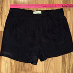 Amanda Uprichard  Medium Brooklyn Black 100% Silk Shorts‎ $152 Hem Out Photo 0