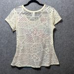 One Fashion Las Vegas Rhinestone Lace Back Graphic Top S/M Y2K‎ Glam Tee Size undefined Photo 5