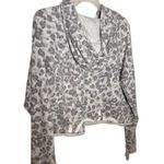 Calvin Klein Cropped Sweatshirt Lightweight Activewear Lounge Animal Print XL Photo 1