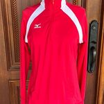Mizuno Red Performance Pullover Long Sleeve Photo 3