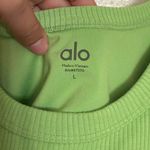 Alo Yoga Alo Green Wellness Sport Bra in green Apple size Large Photo 4