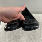 Tory Burch Reva Amy Black Patent Leather Casual Block Heel Photo 5