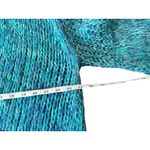 Free People  Women's Oversized Ocean Blue Chunky Cardigan Photo 3