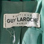 Guy Laroche Paris Vintage Womens Size S Green Black Plaid Double Breasted Jacket Photo 7