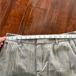 Massimo Dutti  slim chino modal cotton grey check trousers pants size 6 (30) Photo 13