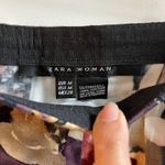 ZARA  Woman Floral Pleated A-Line Mini Skirt Size Medium Photo 2