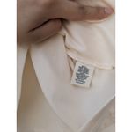 Mudd  Women's Top Blouse Lace Lined Cold Shoulder Key Hole Back Ivory Size Medium Photo 6