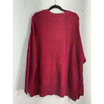 st. john's bay Womans St John’s Bay Pullover Sweater 2 X Red Long Sleeve Crewneck Photo 1