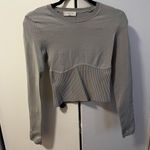 Aritzia  Babaton Sculpt Knit Empire Long Sleeve in grey Photo 2