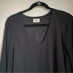Show Me Your Mumu  Black Asymmetrical Bell Sleeve Dress Photo 4