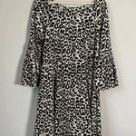 Julian Taylor New York Women's Sz 10 Long Sleeve Velvet Leopard Print Mini Dress Photo 3