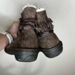 UGG Australia Gaviota Womens Brown Suede Lined Fringe Ankle Boots 5 Cozy Boho Photo 4