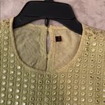 Embroidered Floral Dress with Puff Sleeves Size 12 Photo 4