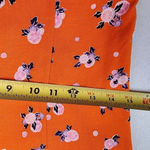 Free People  Like a Lady Orange Citrus Floral Mini Dress Lace Up Back S NWT Photo 11