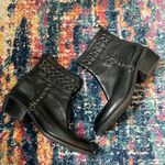 B Makowsky Ringo Black Leather Ankle Bootie Size 6 Photo 0