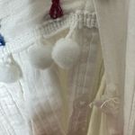 Place Nationale Embroidered Mini Dress with Pom Pom size 2 White Size M Photo 4