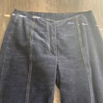 Source Unknown Dark Blue 100% Leather Fit and Flare Pants Photo 4