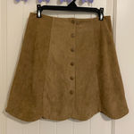 Blue Rain NWOT‎ |  women’s suede multi-button miniskirt — small Photo 0