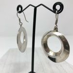 Sterling Silver TAXCO Mod 1960s-style  hoop earrings, 18.6g Photo 2