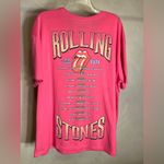 The Rolling Stones UK Tour 1971 Music Pink Casual Graphic T-Shirt,Womens|Sz:XXL Photo 1