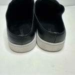 Vince  Black Varley Lace-Up Slip-On Leather Mule Sneakers Size 8.5 Photo 9