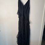Abercrombie & Fitch Abercrombie Powder Black Ruffle Maxi Dress Photo 2
