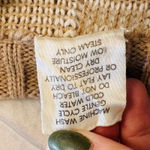 Vintage 1980s Made in Italy Wool Blend‎ Sweater L Beige Ivory Geometric Pattern Tan Size L Photo 3