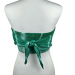 Aerie Tie Dye Green & White Smocked Tube Crop Bandana Tie Top Size Medium Photo 5