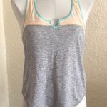 Urban Outfitters  BDG Color Block Light Blue Gray Retro Tank Top Small Photo 0