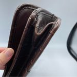 Vintage Brown Croc Embossed Faux Leather Maggie Lawrence Satchel Handbag Purse Photo 4