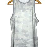 Nike The Tee Women's L Sleeveless Camo Workout Dri-Fit Tank Grey White Photo 0