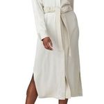 Pacific&Co Cream Silk Shirt Dress Size Small $795 Photo 0