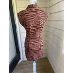 Free People NWT Tiger Print Sleeveless Button Front Dress Brown Size S P Photo 6