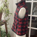 indigo. Saints sz. XL RED/Black Buffalo Checked Winter Vest Photo 4