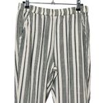 Marine layer  Alison Cropped Pants Stripe Dolphin Hem Women’s Size Small Photo 1