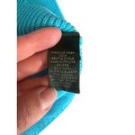 Ralph Lauren Lauren Knit Tank Top Medium Sleeveless Sweater Blue Cotton Photo 4