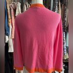 J.Crew  Pink and Orange 100% Cashmere Cardigan Photo 3
